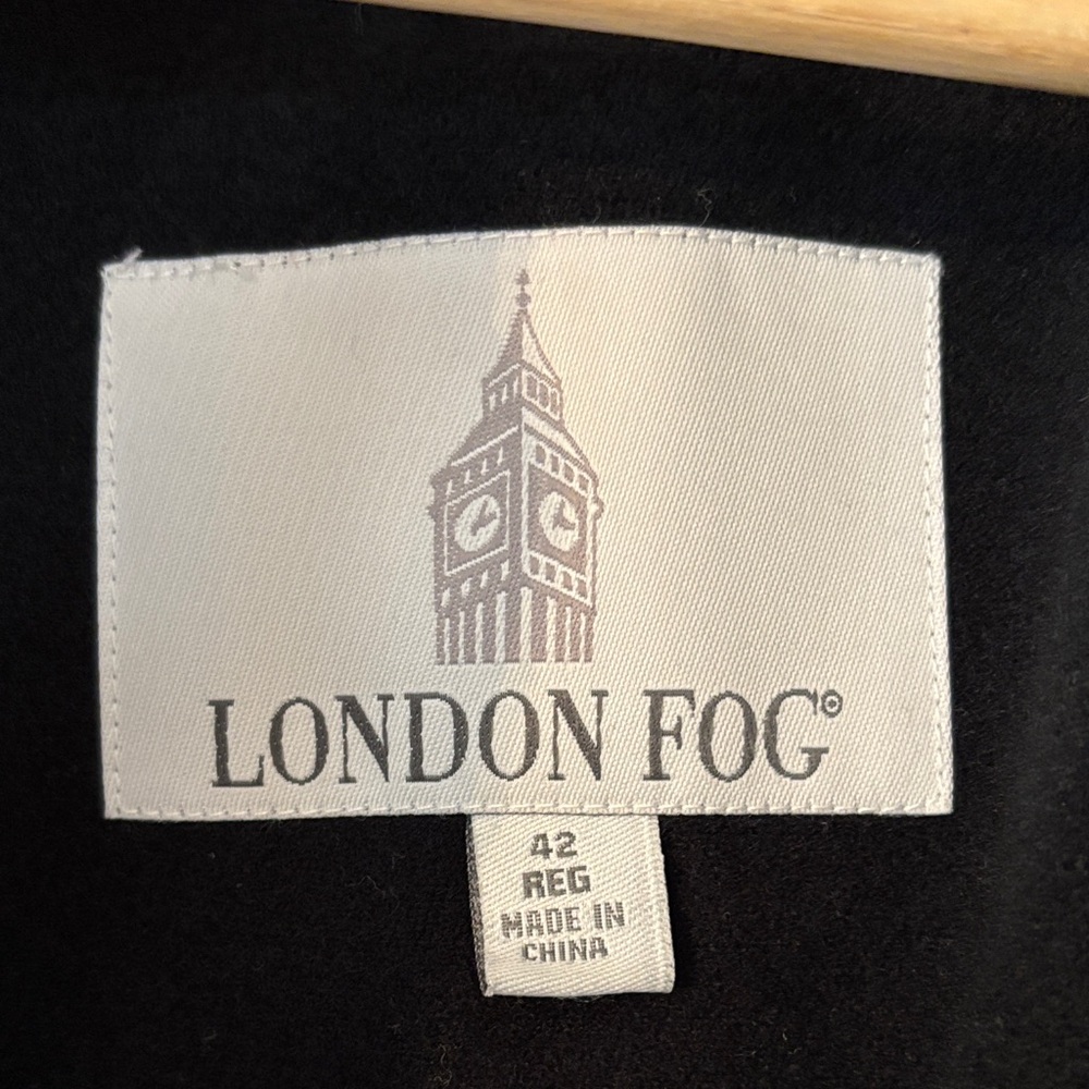 Trench Coat - London Fog Black Long